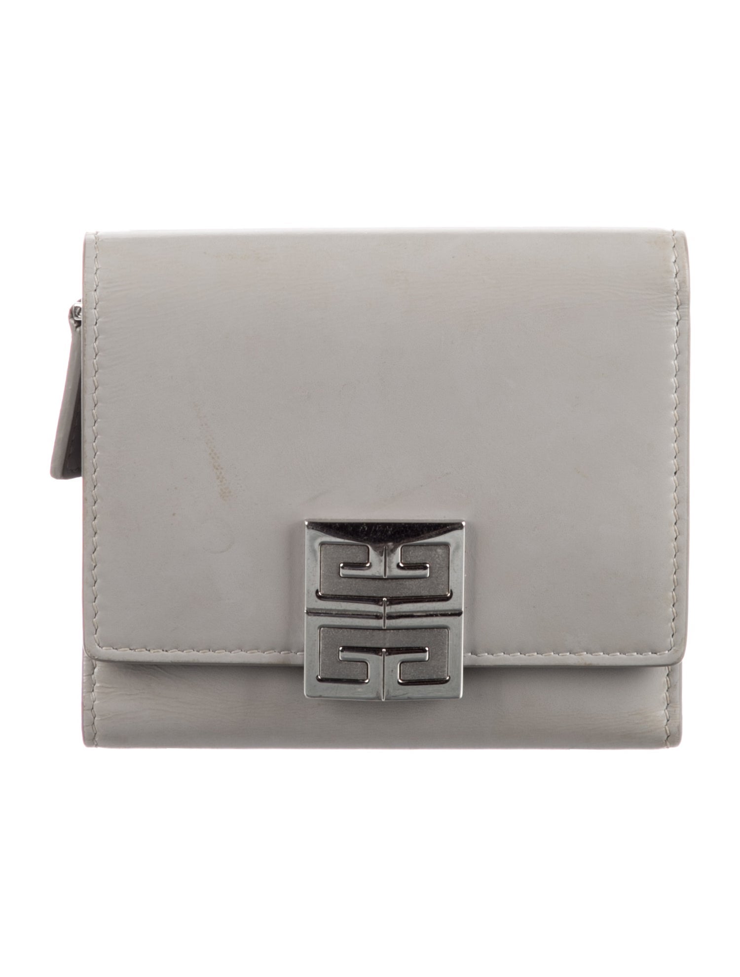 Givenchy Leather Printed Compact Wallet