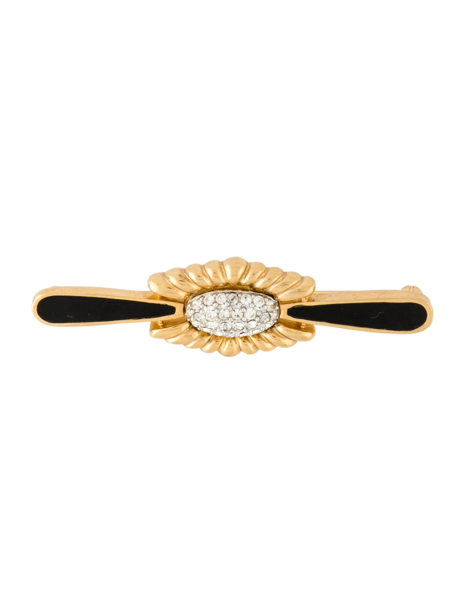 Givenchy Vintage Crystal & Enamel Brooch Pin