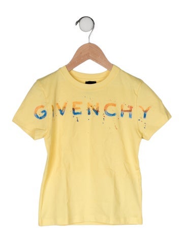 Pre-owned Givenchy Babies' Cotton Graphic Print T Shirt In Yellow