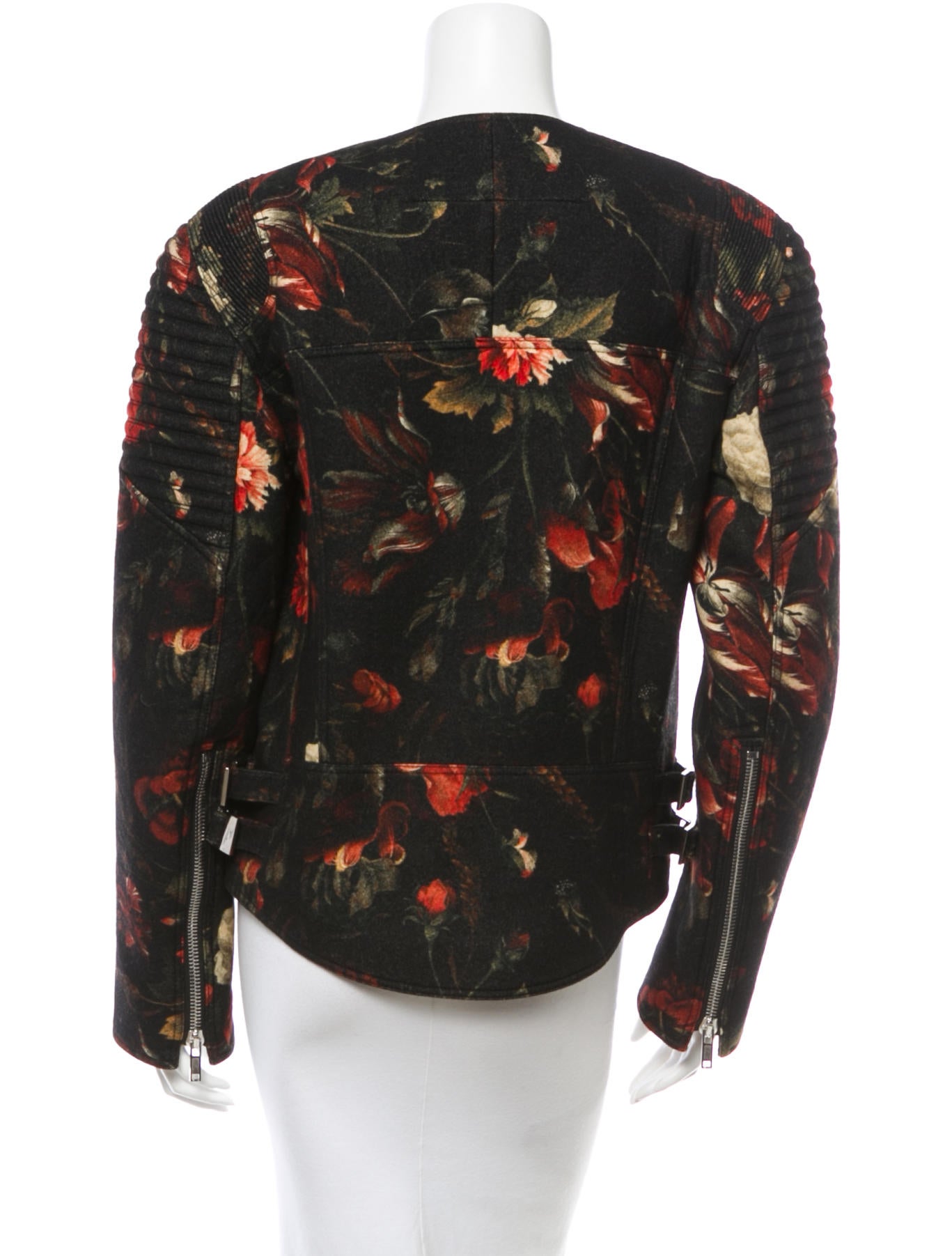 Givenchy Floral Wool Moto Jacket Clothing GIV26718 The RealReal