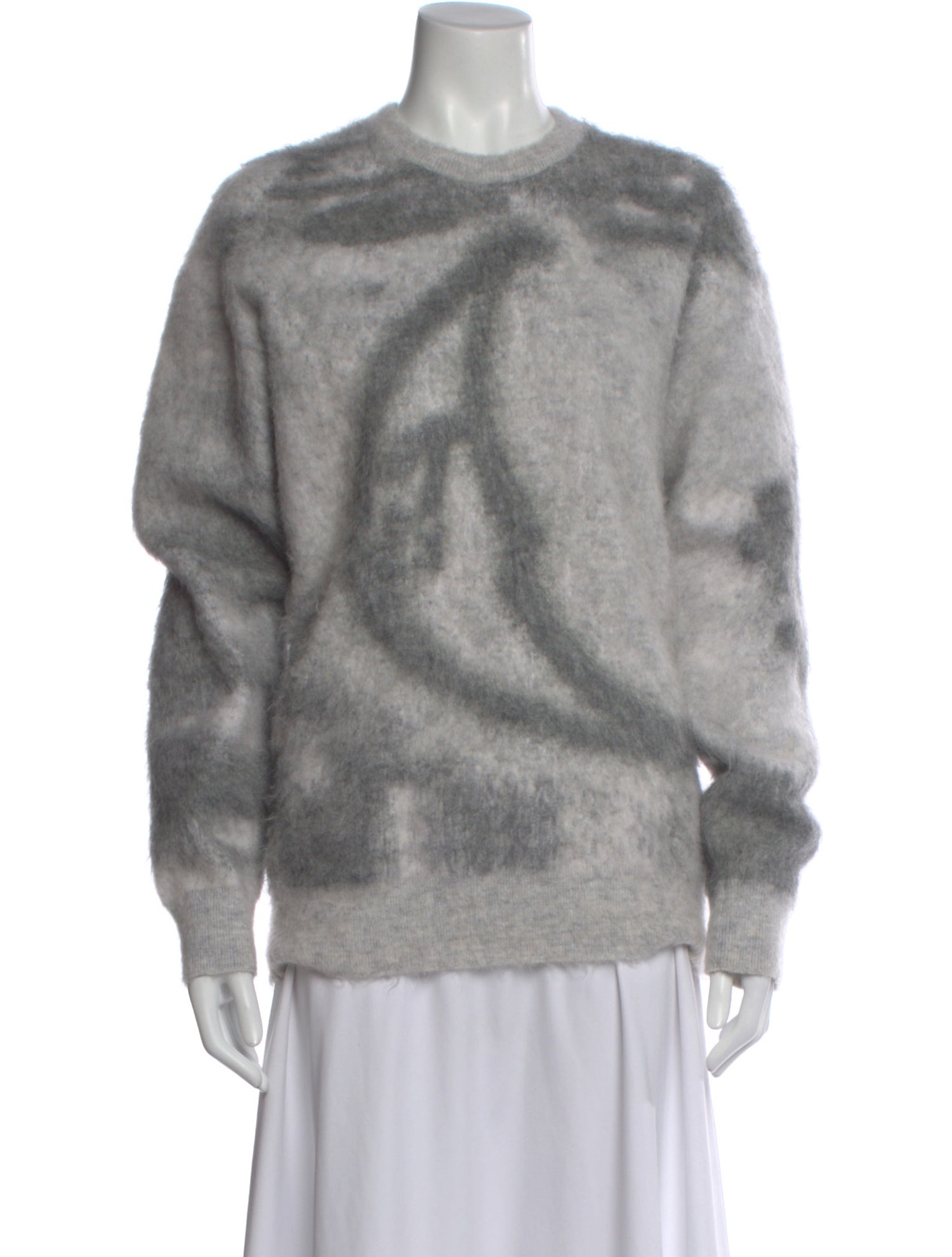 Givenchy Mohair Graphic Print Sweater