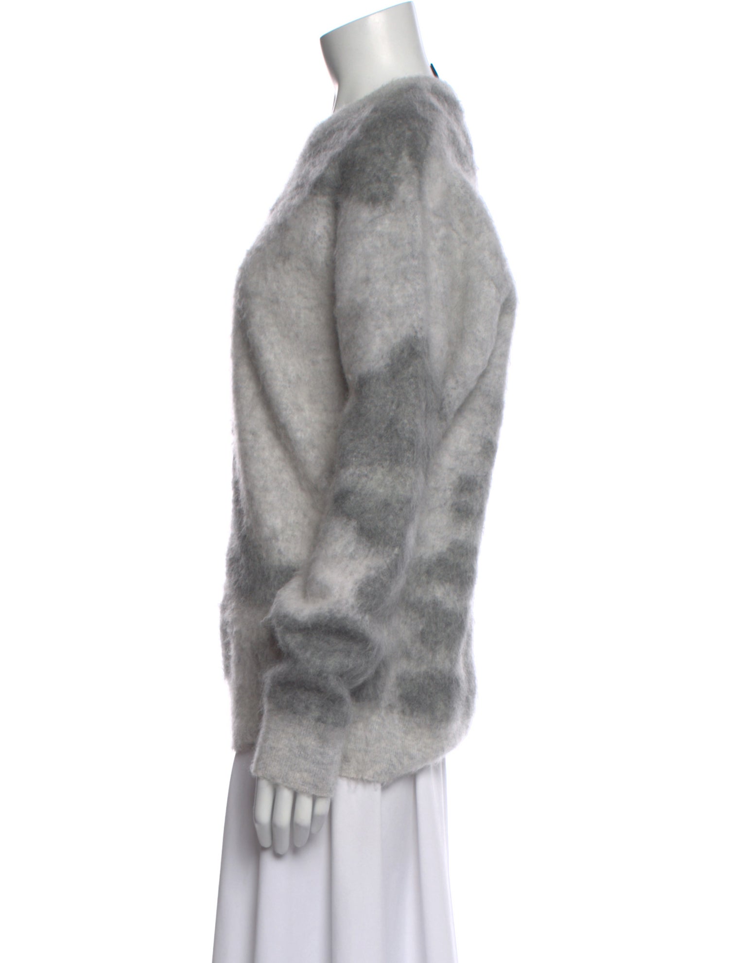 Givenchy Mohair Graphic Print Sweater