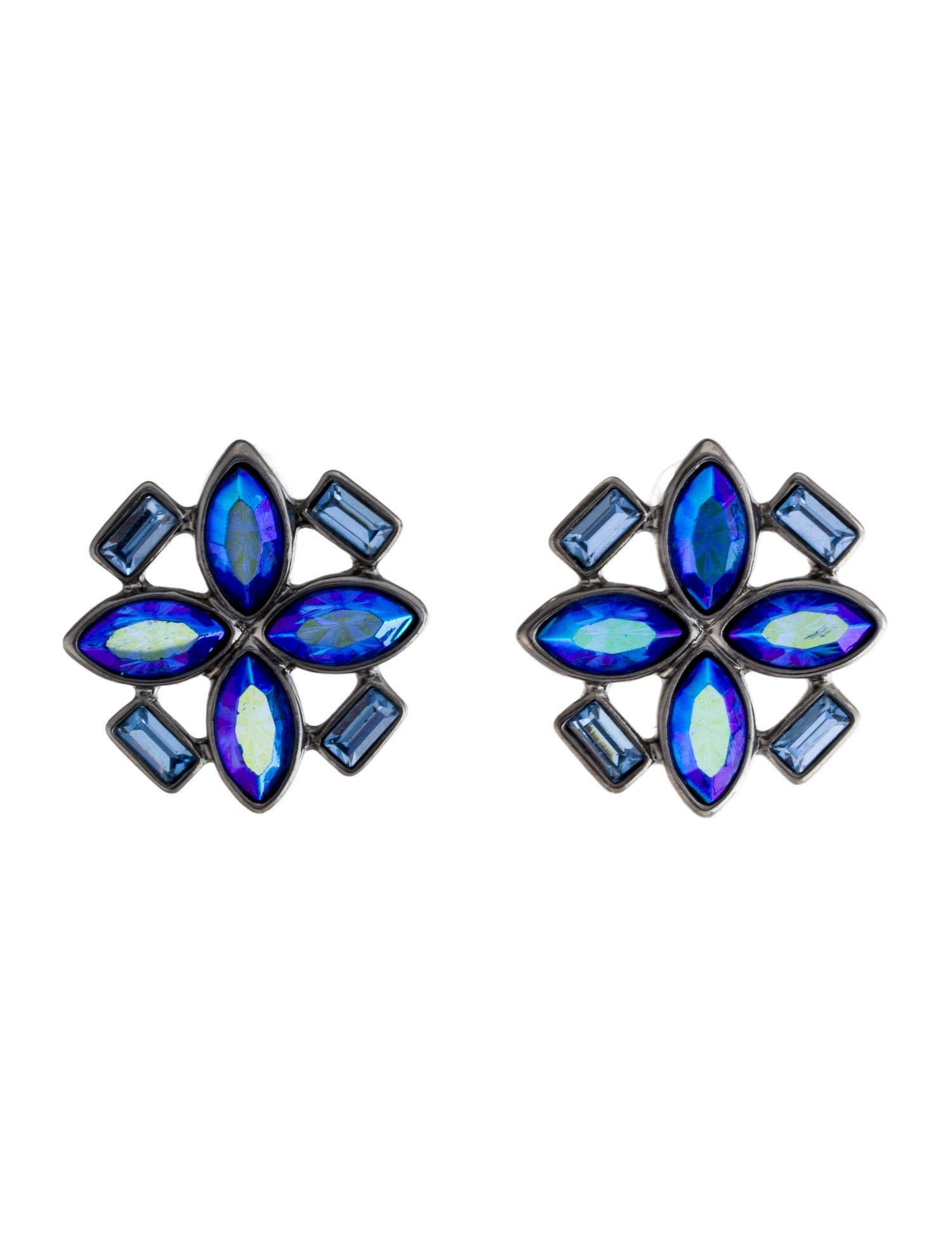 Givenchy Vintage Crystal Stud Earrings