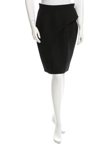 Givenchy Virgin Wool Knee-Length Skirt