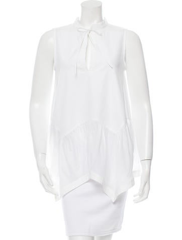 Givenchy Asymmetrical Poplin Top