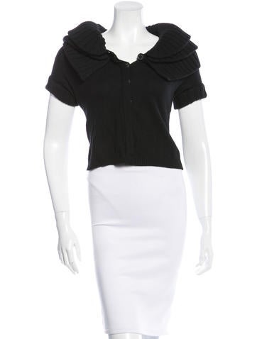 Givenchy Knit Short Sleeve Cardigan