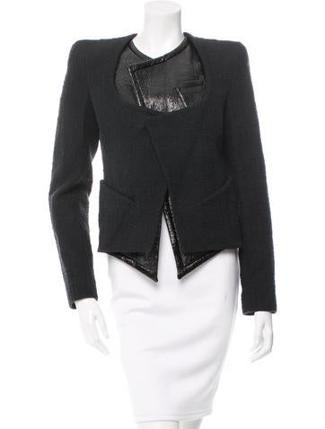 Givenchy Layered Collarless Jacket