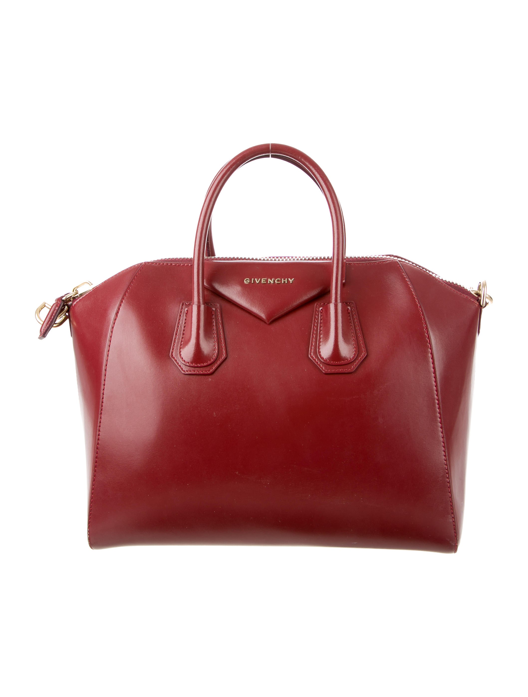 Givenchy Medium Antigona Bag Burgundy Satchels, Handbags GIV37741