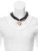 Givenchy Beaded Heart Collar Necklace