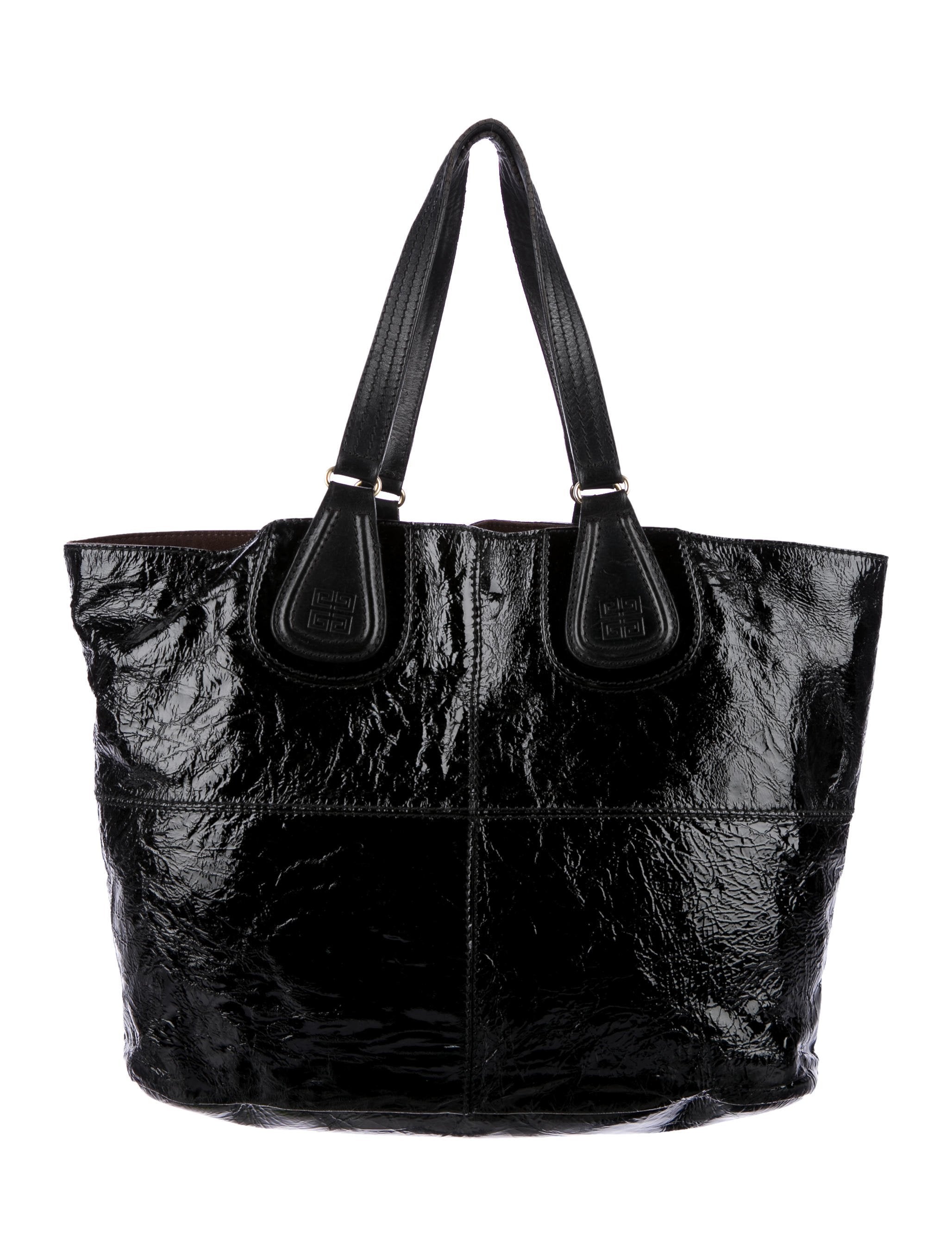 givenchy patent leather nightingale tote