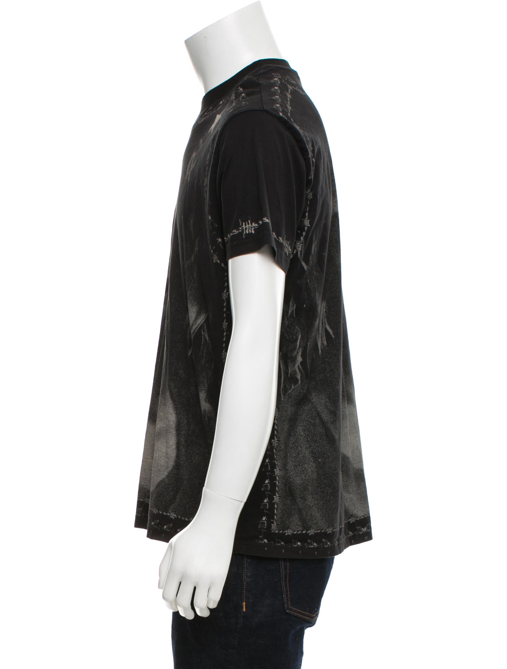 Givenchy 2016 Barbed Wire Jesus Print T-Shirt