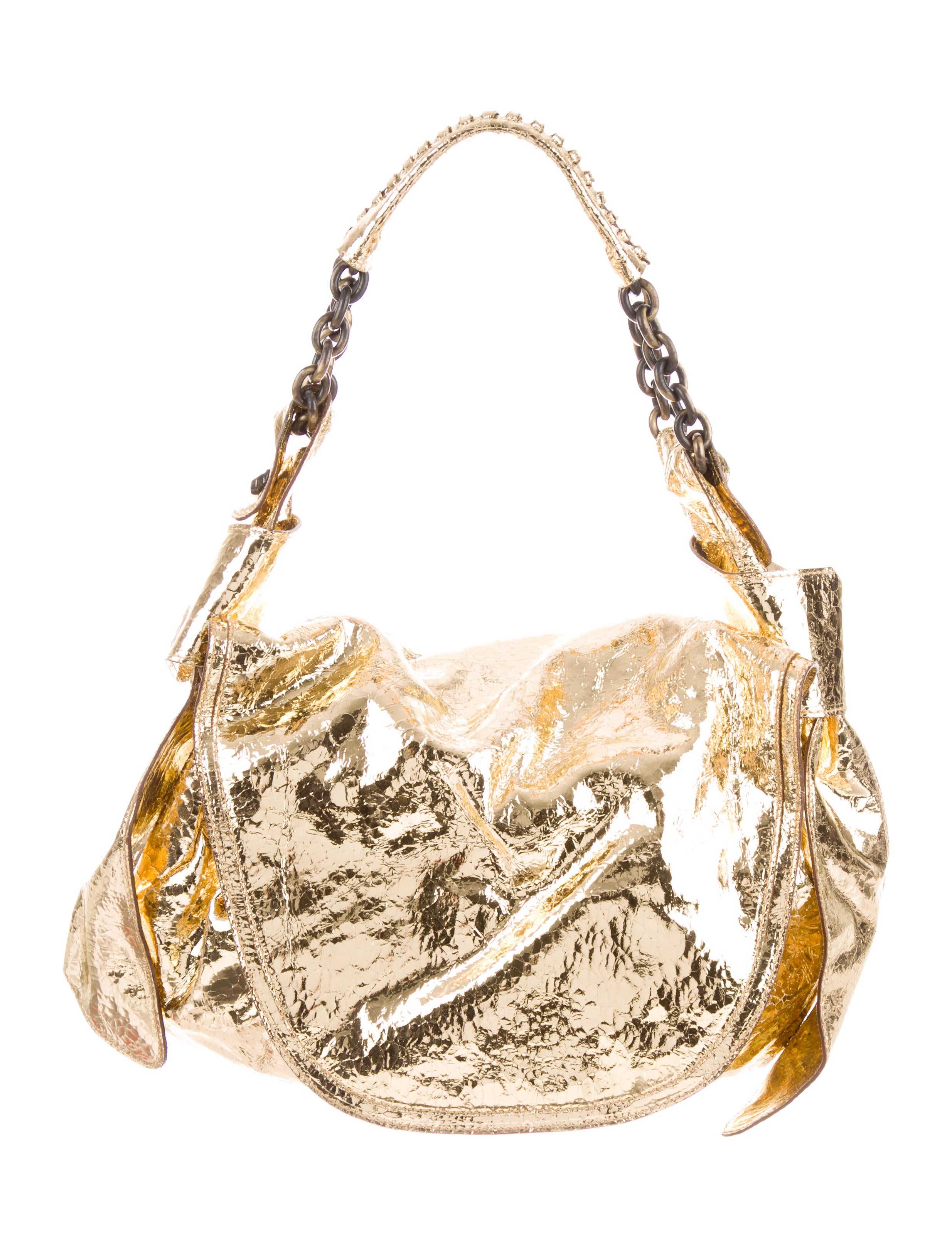 Givenchy Metallic Pluto Bag w/ Tags - Gold Crossbody Bags