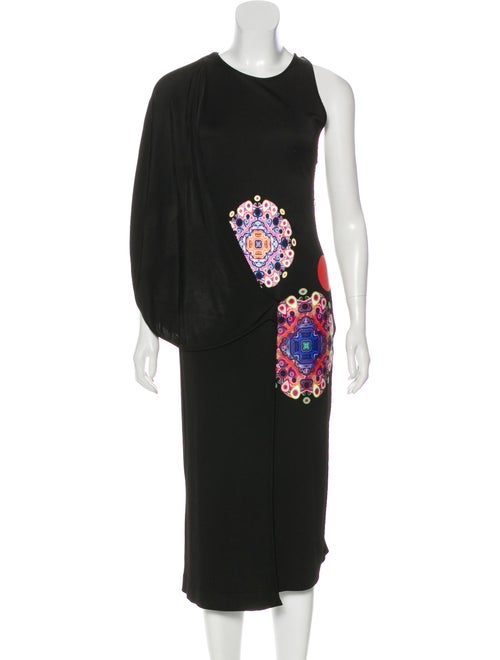 Givenchy Tiered Sleeveless Dress Black