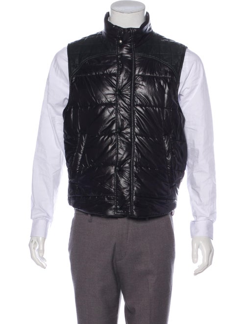 Givenchy Leather-Trimmed Puffer Vest black