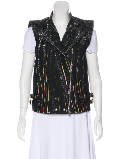 Givenchy Wool Printed Vest Black