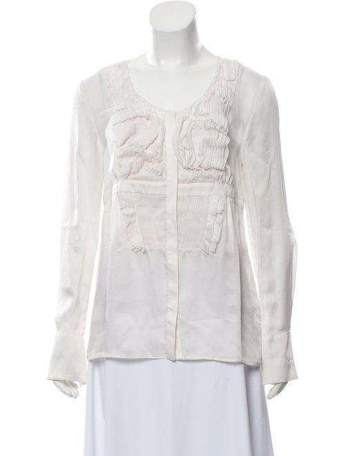Givenchy Silk Long Sleeve Blouse