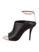 Leather Peep-Toe Pumps image 1