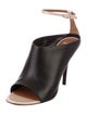 Leather Peep-Toe Pumps image 2