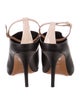Leather Peep-Toe Pumps image 4