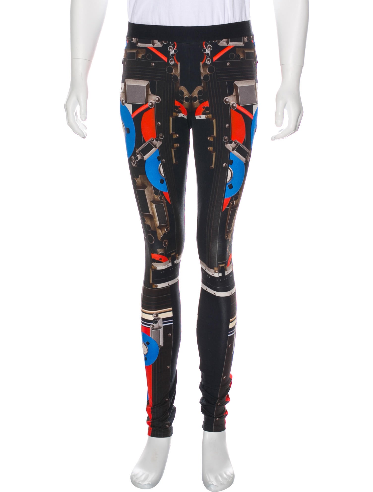 Givenchy Robot Component Print Leggings - Black, 10