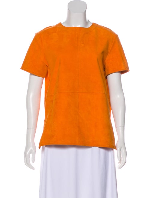 Givenchy Lightweight Suede Top Orange
