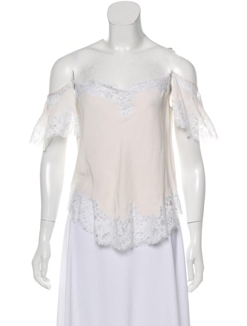 Givenchy Silk Off-The-Shoulder Blouse