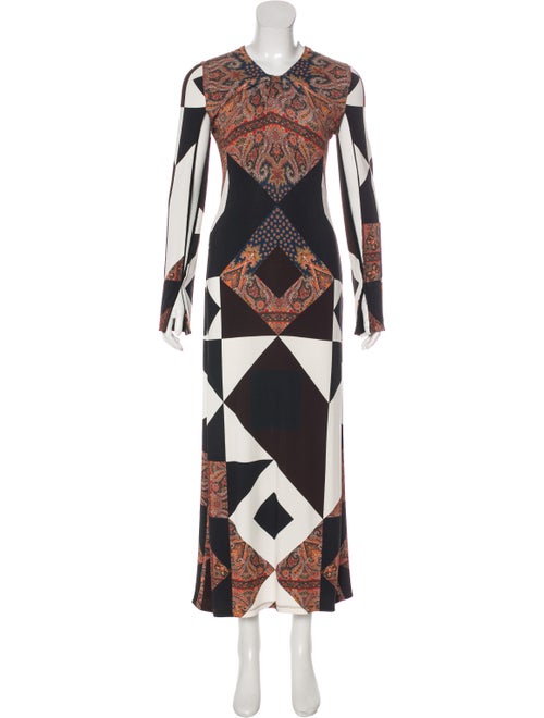 Givenchy Printed Maxi Dress Black