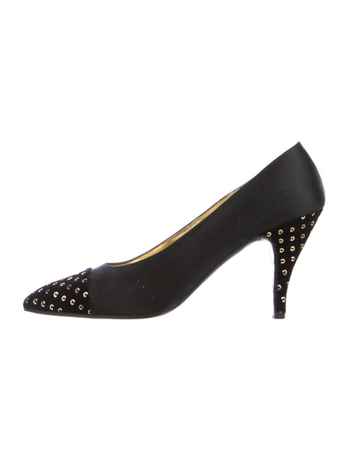 Givenchy Embellished Satin Pumps Black