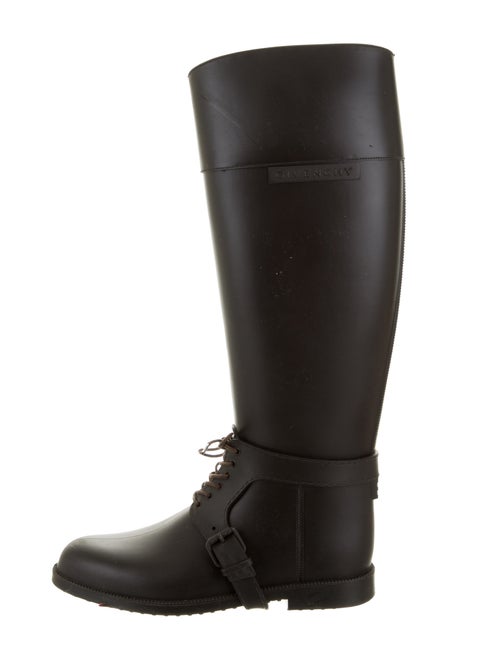 Givenchy Rubber Knee-High Boots Black