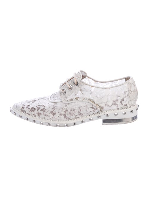 Givenchy Lace Lace-Up Oxfords White