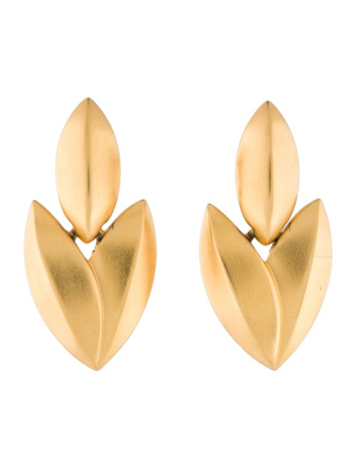 Givenchy Navette Drop Earrings gold