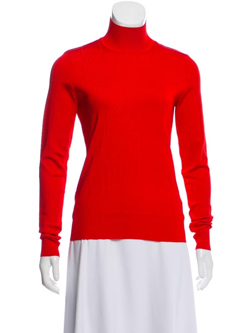 Givenchy Turtleneck Long Sleeve Top Red