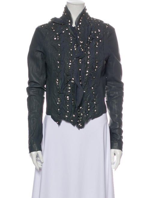 Givenchy Leather Jacket Grey