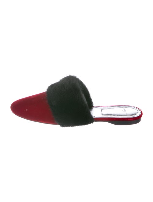 Givenchy Colorblock Pattern Mules Red