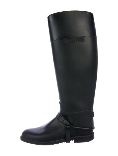 Givenchy Rain Boots Signature Logo Rain Boots Blac