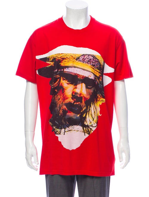 Givenchy Graphic Print Crew Neck T-Shirt Red