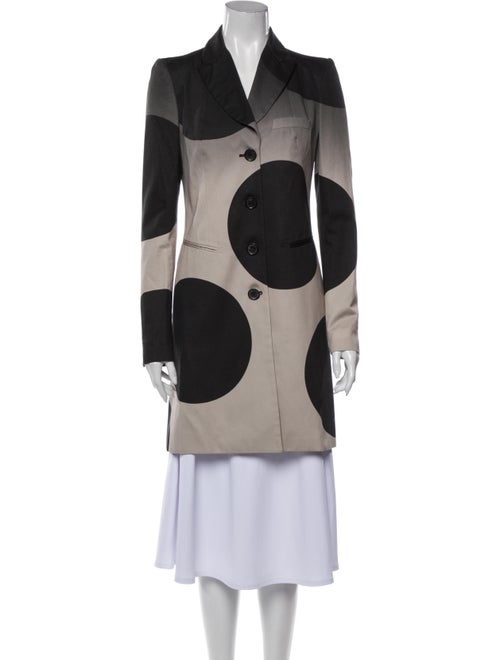 Givenchy Polka Dot Print Coat Green