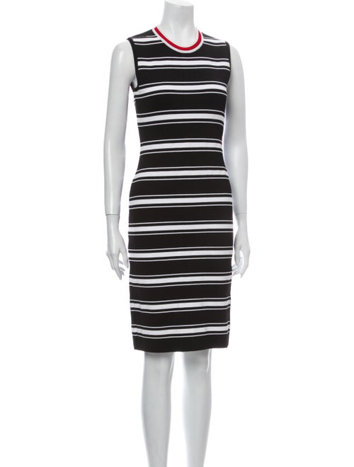 Givenchy Striped Knee-Length Dress Black