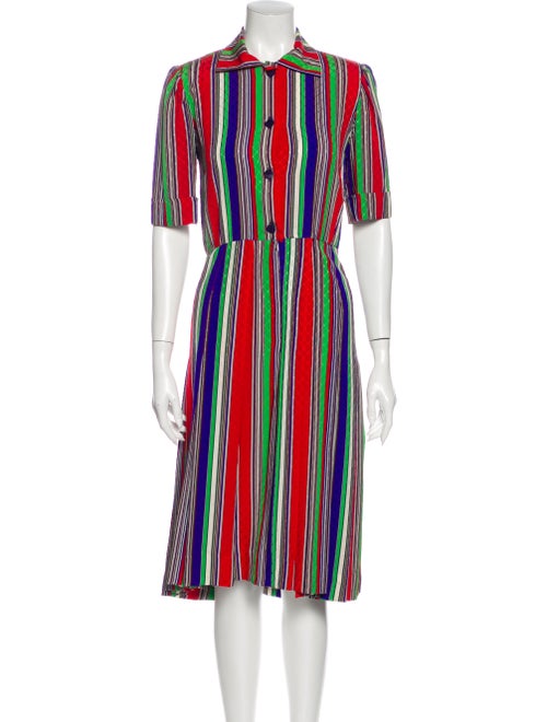 Givenchy Vintage Midi Length Dress Red