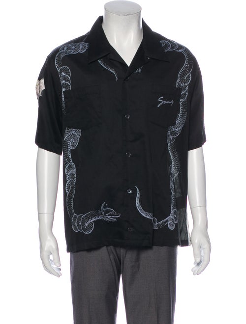 Givenchy Bowling Graphic Print Shirt Black