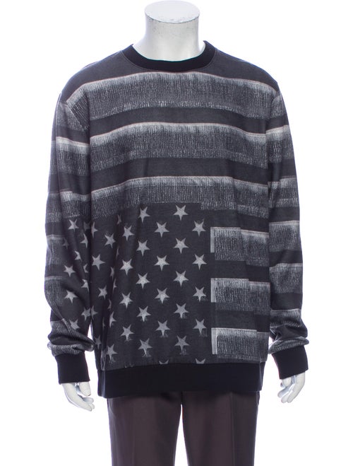 Givenchy Printed Crew Neck Sweatshirt Grey