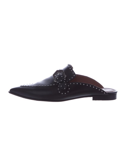 Givenchy Leather Studded Accents Mules Black