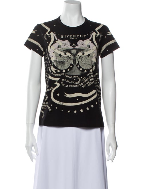 Givenchy Graphic Print Crew Neck T-Shirt Black