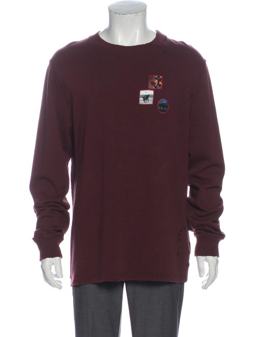 Givenchy 2017 Distressed Sweatshirt Red