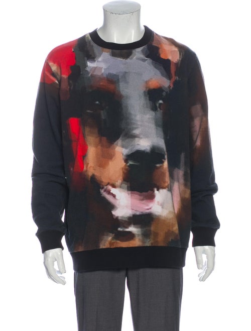 Givenchy Graphic Print Crew Neck Sweatshirt Black