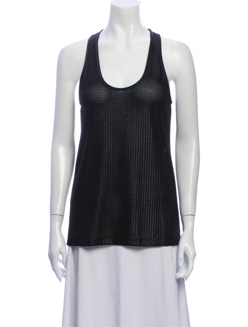 Givenchy Scoop Neck Sleeveless Top Black