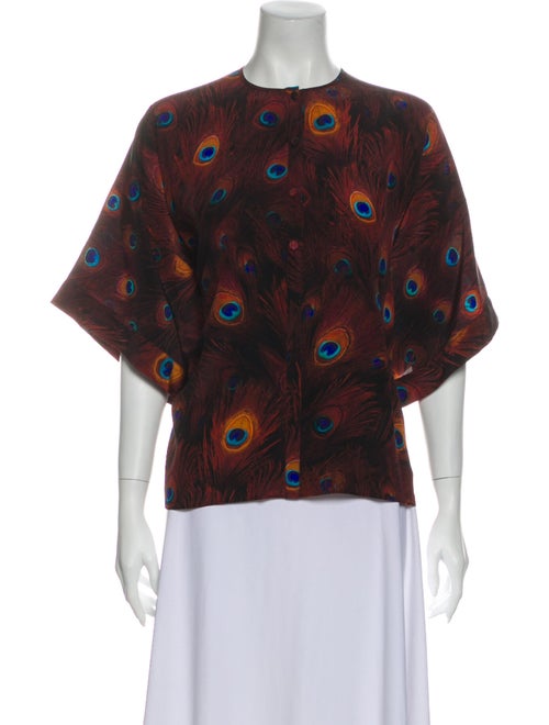 Givenchy Silk Animal Print Blouse