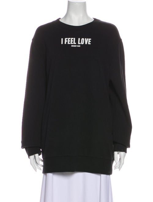 Givenchy Graphic Print Crew Neck Sweatshirt Black