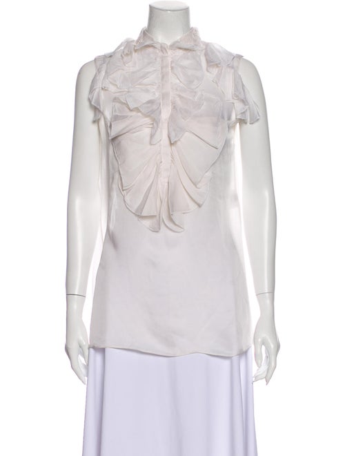 Givenchy 2011 Silk Blouse White