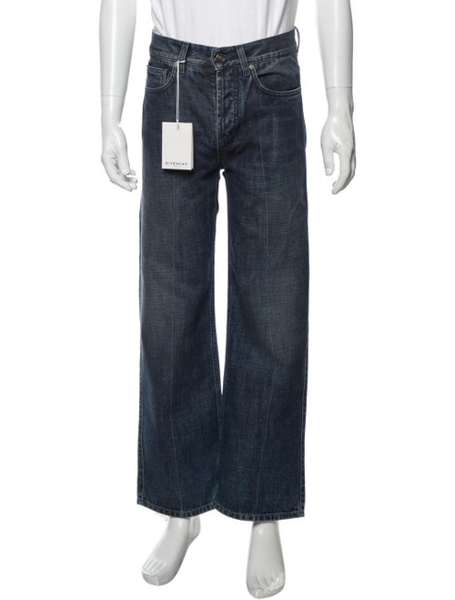 Givenchy 2018 Wide Leg Jeans Blue
